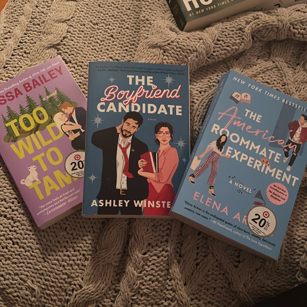 3 books romance novels, all good condition.